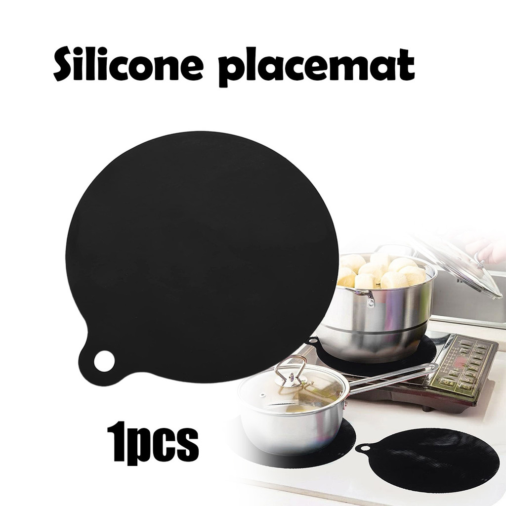 Alas silikon, tahan suhu tinggi, alas anti selip kompor induksi, alas meja insulasi panas, alas peli