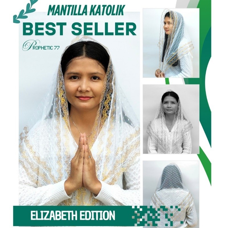 DIKSON  Mantilla Mantila Katolik Kerudung Kudung Doa Wanita Katolik Untuk Misa Pasmina Pashmina