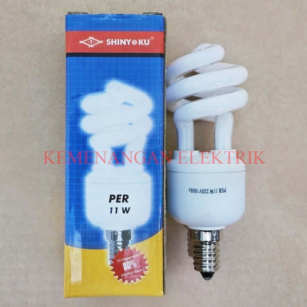 TERLARIS SHINYOKU LAMPU PER KEONG 11W E14 / LAMPU SPIRAL 11 WATT / LAMPU TORNADO E14 11WATT
