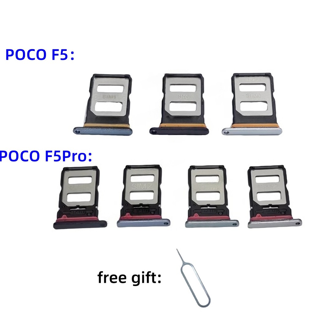 SIM Card tray Adapter Tray chip slot drawer Holder For Xiaomi POCO F5 F5Pro drawer chip card tray Sl