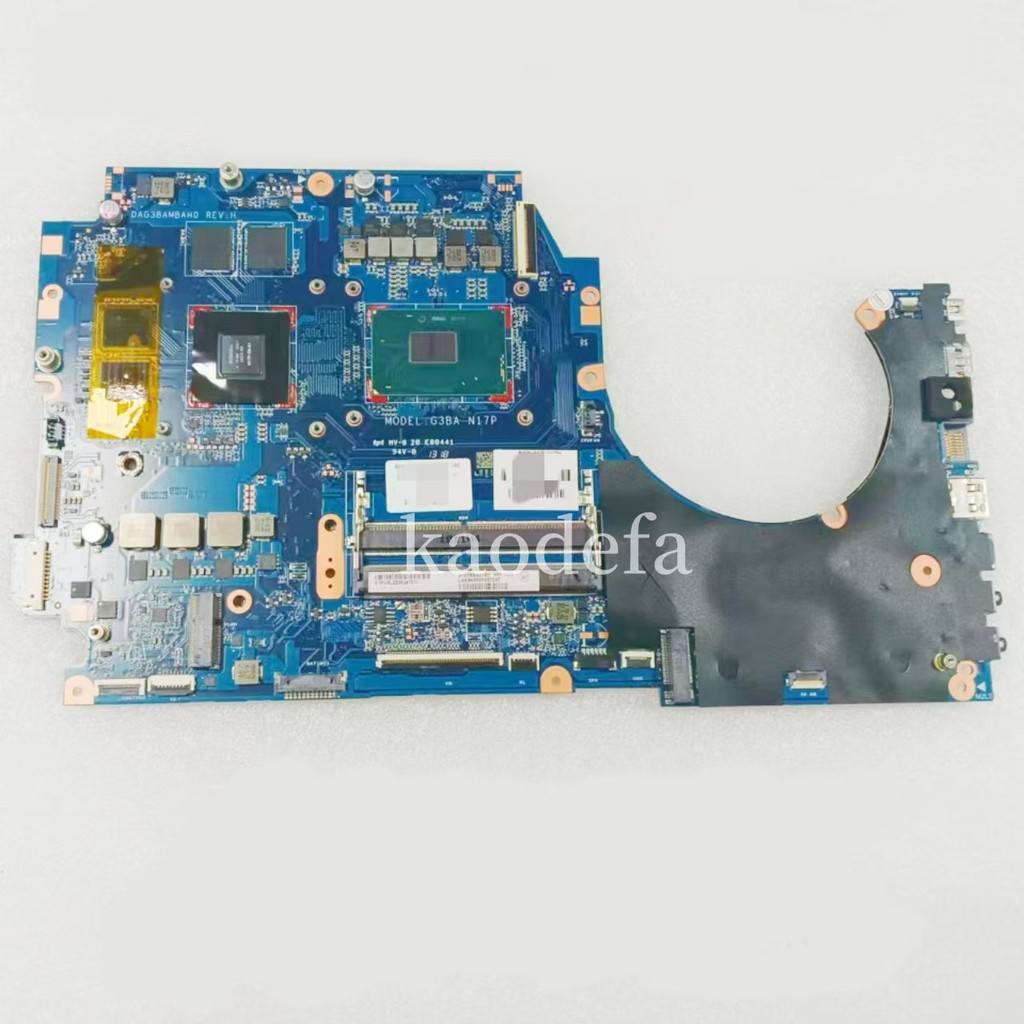DAG3BAMBAH0 For HP Omen 17-AN 17T-AN Laptop Motherboard CPU:I7-7700HQ SR32Q GPU:N17P-G0-A1 GTX1050 4
