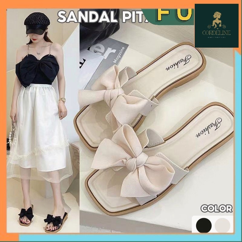 FUFU sandal korea / sandal wedges baru /Sandal Wanita /Fashion Korea Import Real Pict