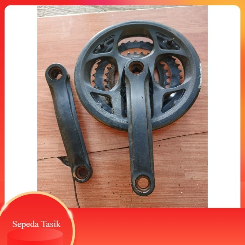 crankset sepeda mtb besi second antiq