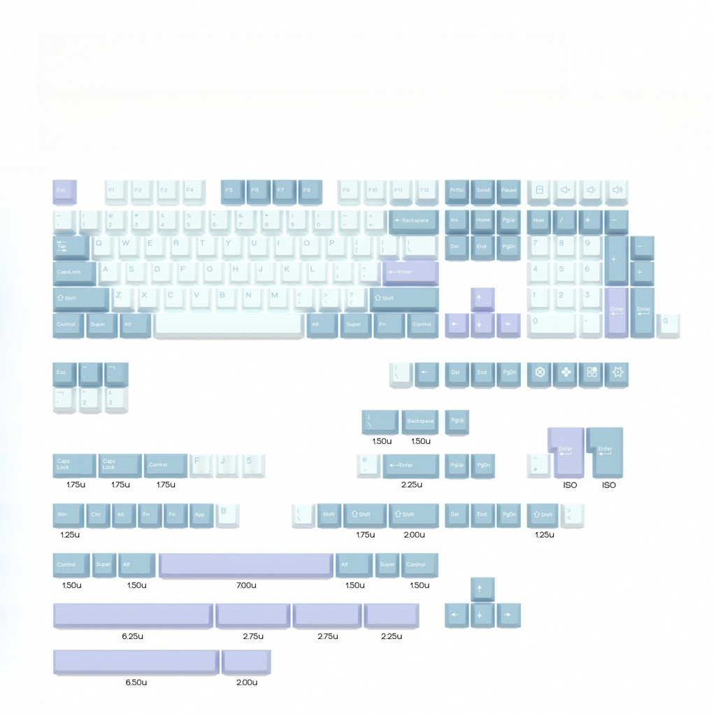 KBDiy GMK Keycap Double Shot GMK Olivia Shoko Jamon WOB Red Samurai Botanical PBT Keycaps Cherry Pro