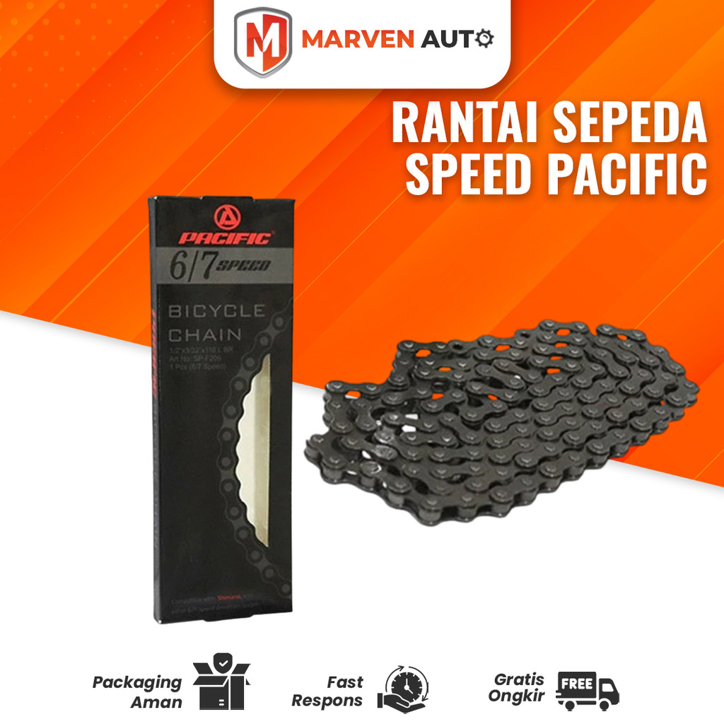 Rantai Sepeda Pacific 6/7 Speed – Chain Gear MTB & Sepeda Lipat Universal