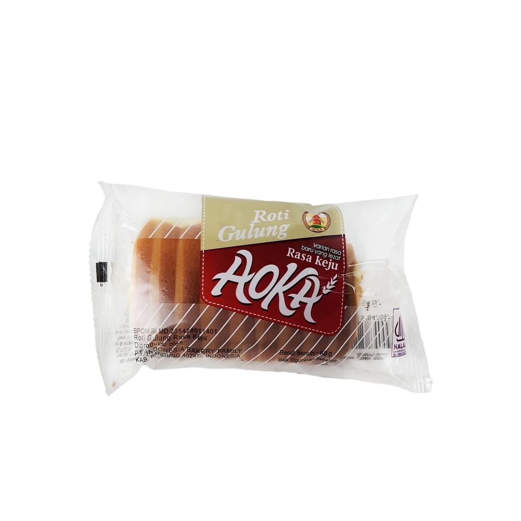 UG ROTI GULUNG AOKA - Netto 60gr ROTI GULUNG AOKA COKLAT KEJU ROTI