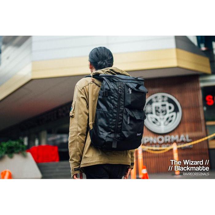 PROMO  Ravre Originals - The Wizard Series Tas (backpack/laptop/ransel) - Hitam