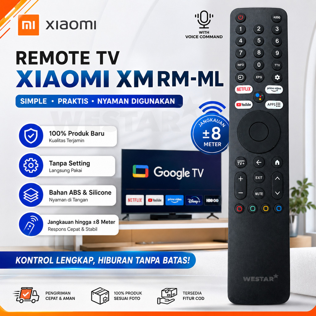Remote TV XIAOMI Smart TV XMRM-ML A2 A4 P1 Box S Voice Bluetooth ME