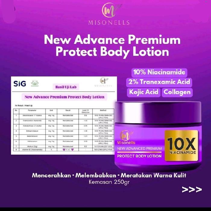 NEW ADVANCED PREMIUM PROTECT BODY LOTION Hb Dosting Ungu BPOM 250ml