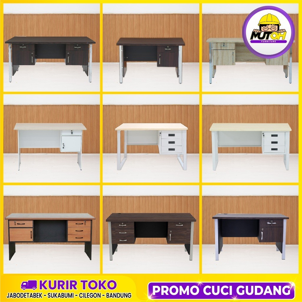 MUTOH SERIES | Meja kantor meja tulis meja komputer meja belajar 1/2 biro 1 biro