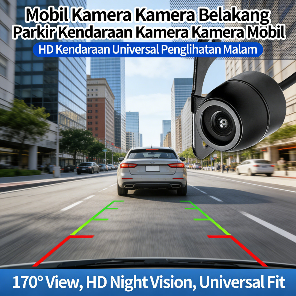 Kamera Mobil Universal HD Kamera Penglihatan Malam Kendaraan Kamera Belakang Mobil Kamera Mundur Par