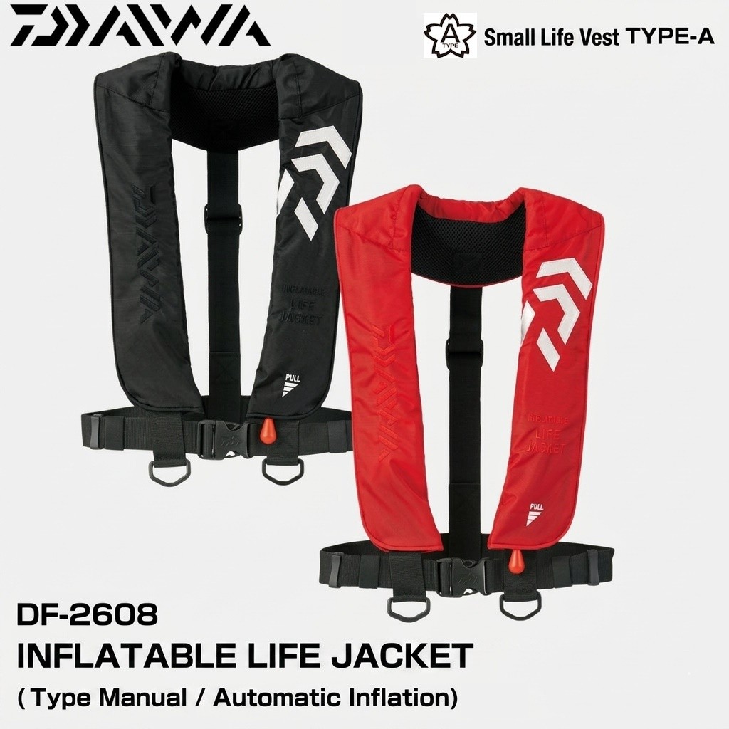Daiwa DF-2608 Inflatable Life Jacket Vest Jaket Pelampung Keselamatan Mancing