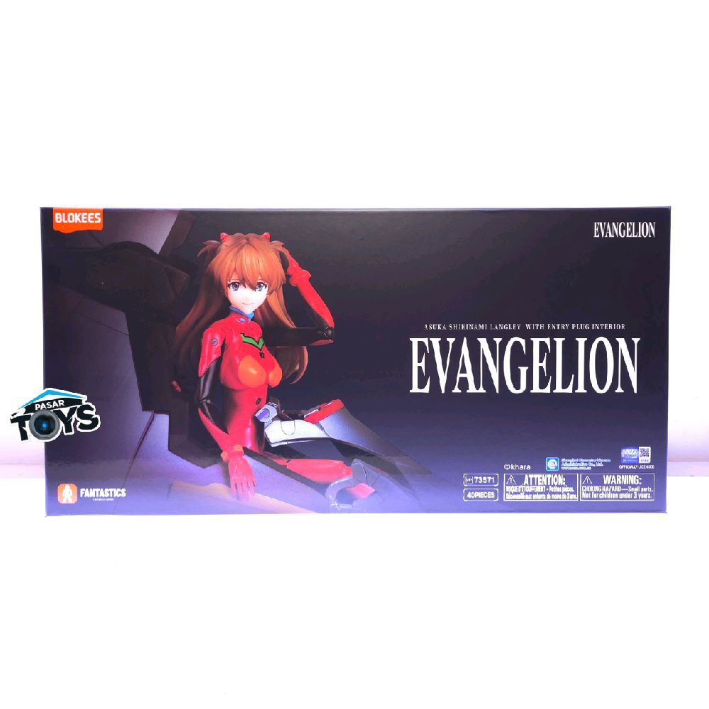 Blokees Evangelion Asuka Shikinami Langley with Entry Plug Interior Fantastics Series Action Figure 