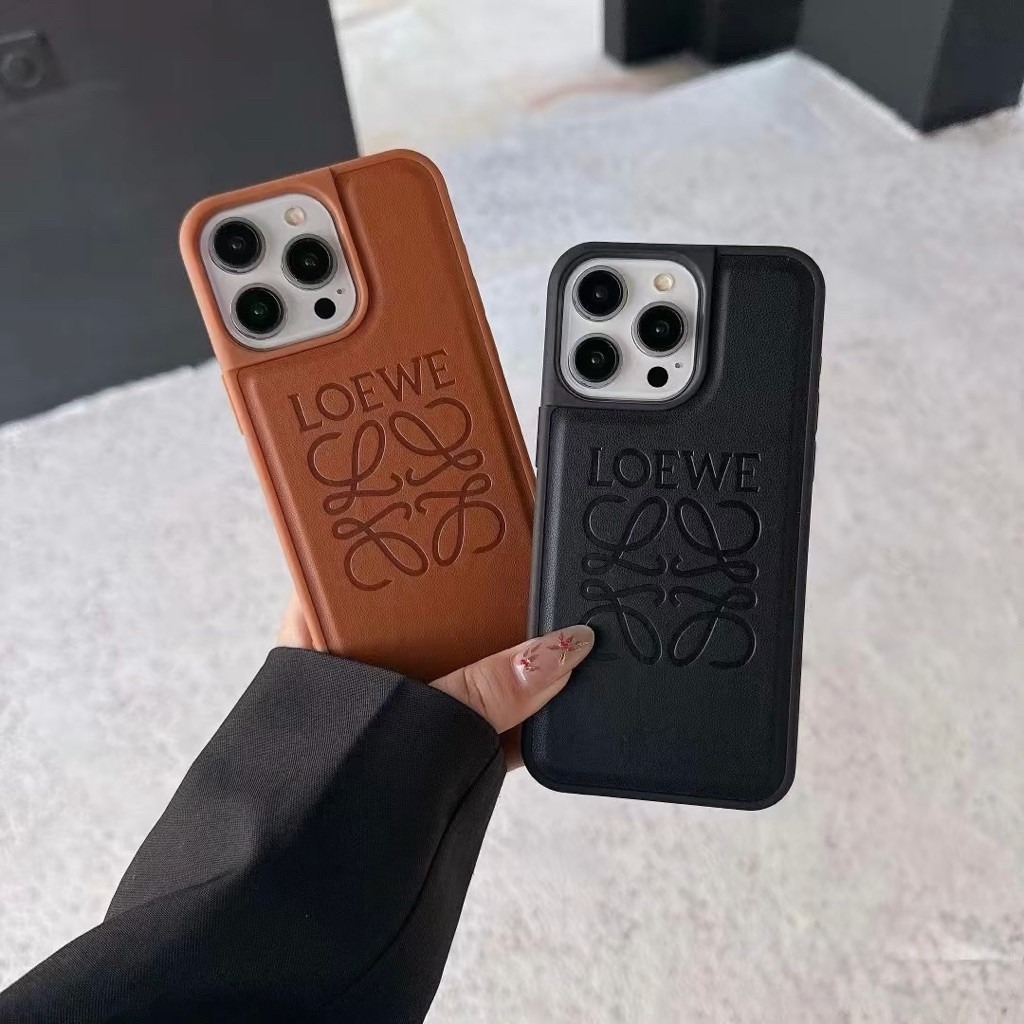 Case iPhone 17 Pro Max Luxury Leather LOEWE  Premium | Soft Case Anti Shock Kamera Protection | Casi