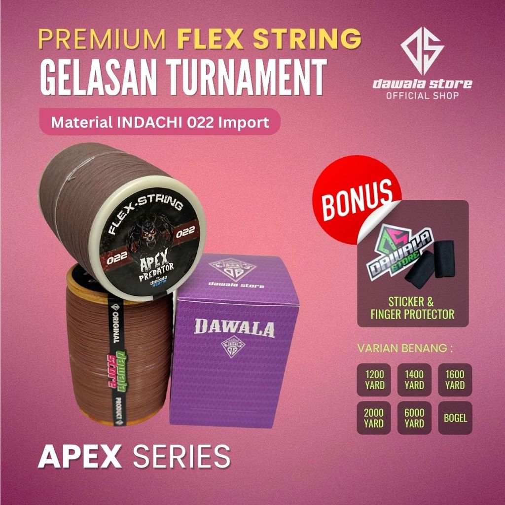 APEX PREDATOR Gelasan MOLOR BAHAN INDACHI IMPORT ORIGINAL 020/022 KLOS BEKLIT 6000 YARD - IMPORT (Ba