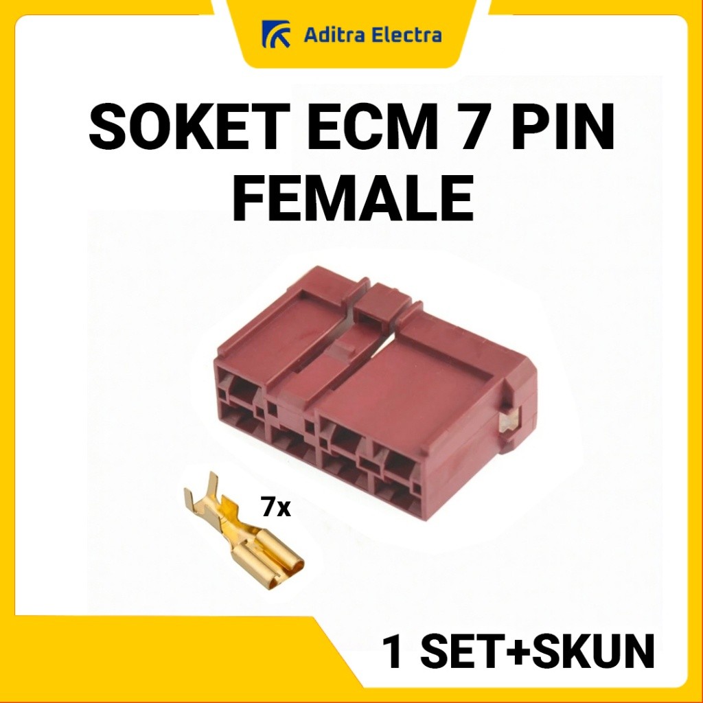 Soket ECM 7 Pin Female - Soket Spull ACG ECU ECM Beat ESP Scoopy