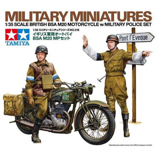 Tamiya 35316 Tamiya 1/35 British Motorcycle BSA M20 MP Set