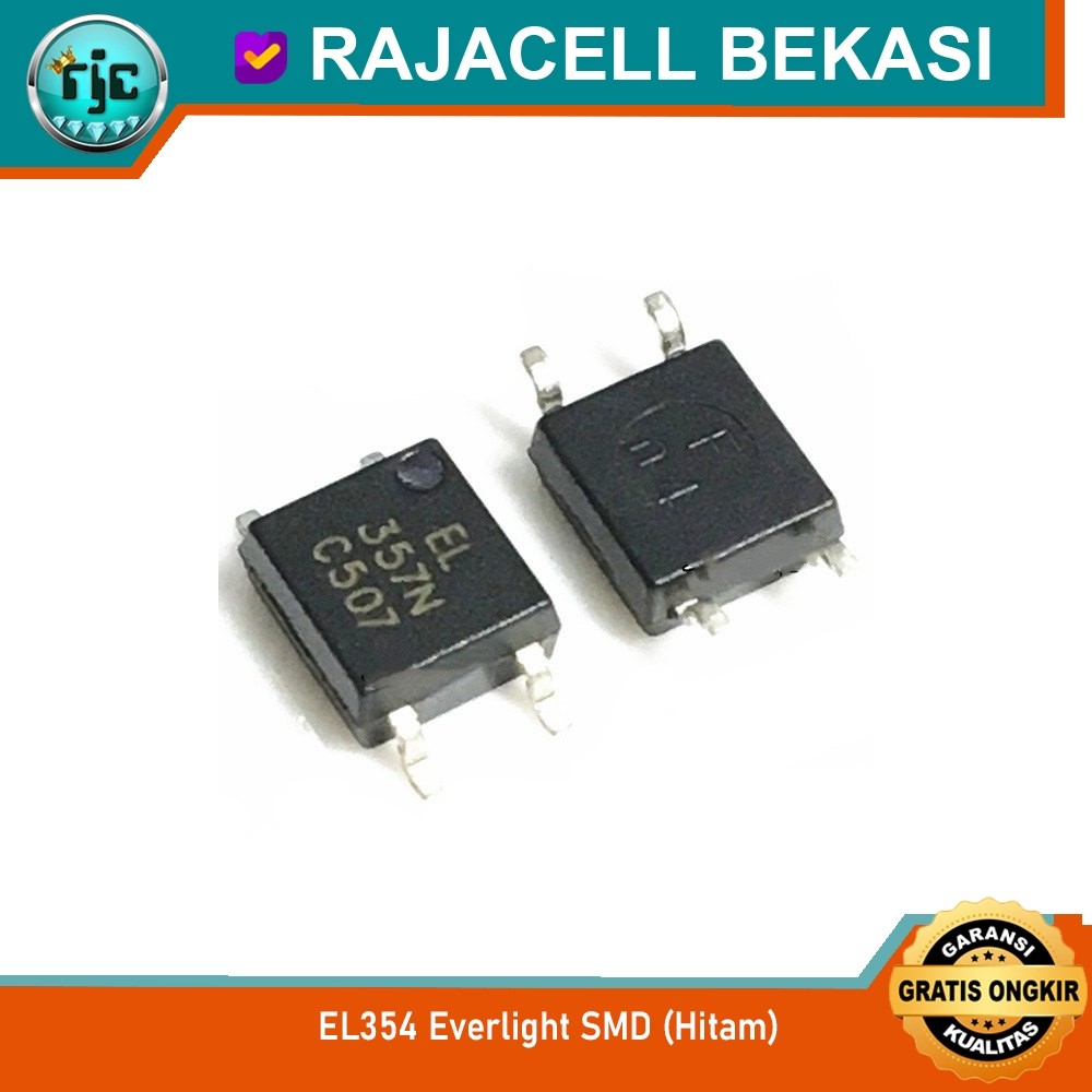 RJC IC Optocoupler EL354 SOP-4 AC Input Phototransistor Everlight EL354-G Optoisolator SMD Black Bod
