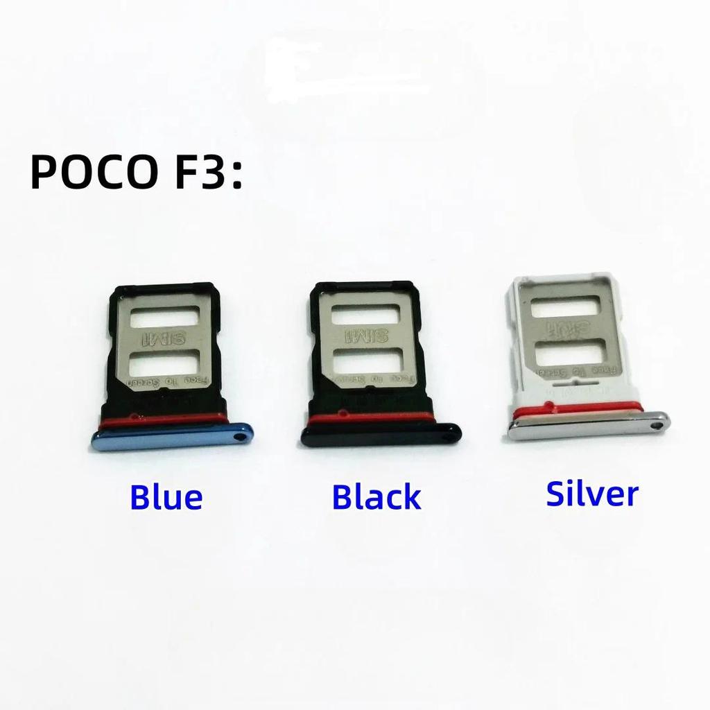 SIM Card tray Adapter Tray For Xiaomi POCO F3 F3Pro F3GT chip slot drawer Holder drawer chip card tr