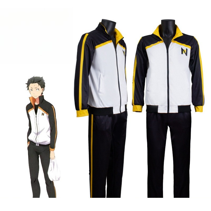 Re:Life Zero Subaru Natsuki Cosplay  Jacket Coat Costume Hoodie Set for Daily Wear