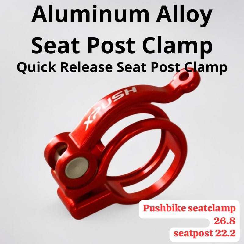 Foto Xpush Seatclamp QR Quick Release 26.8mm For Seatpost 22.2mm Pushbike Balance bike Clamp Sepeda Anak