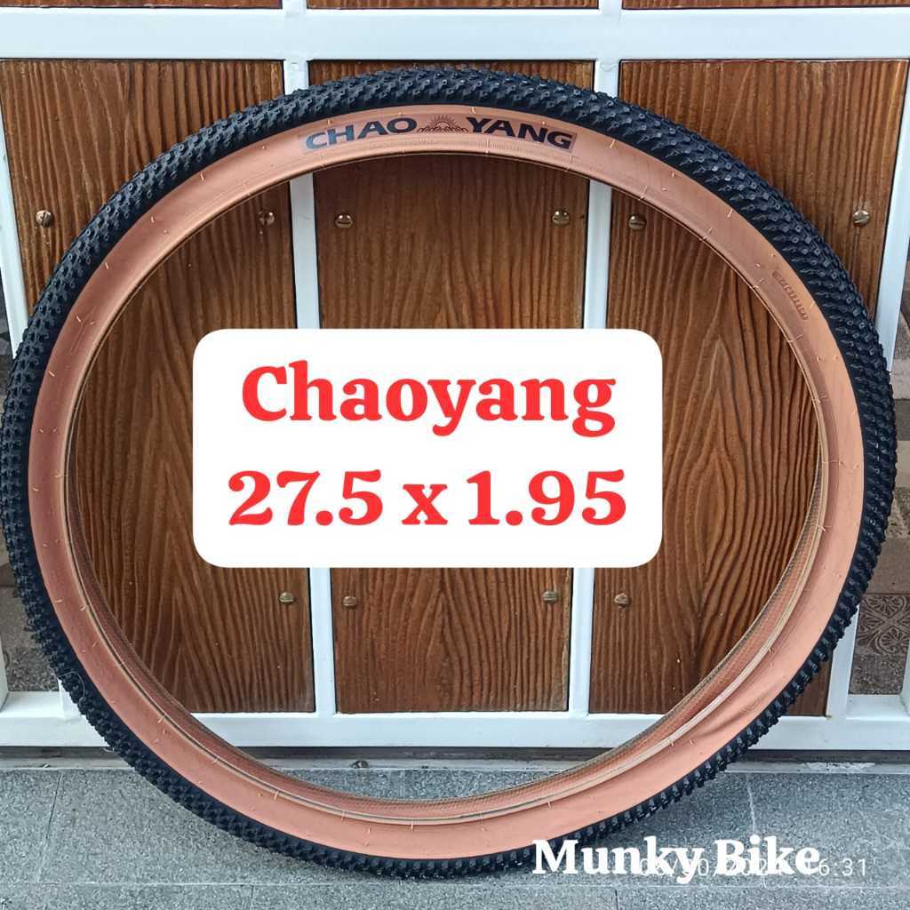Foto Ban Luar Chaoyang 27.5 x 1.95 Tanwall Skinwall Coklat Premium Non Foldable