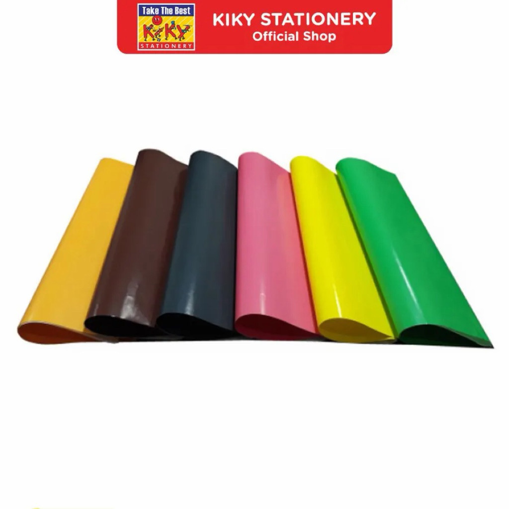 Kertas Sampul Polos Glossy Warna Per pcs / Kertas Kado Polos / Sampul Gulungan Warna Warni KIKY