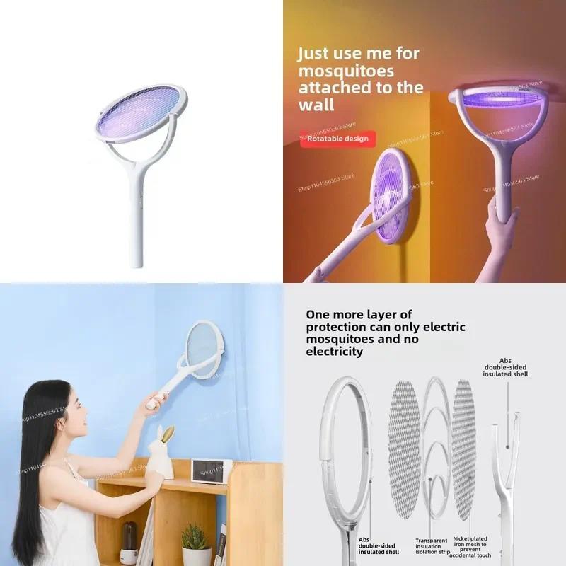 Adjustable angle, electric mosquito swatter, mosquito killer lamp, rechargeable, mosquito repellent
