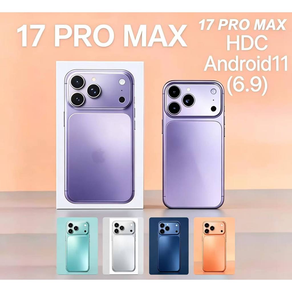 HP 4G LTE iP 17 Pro Max hdc Android11 Garansi bisa behasa Indonesia 6.9inch