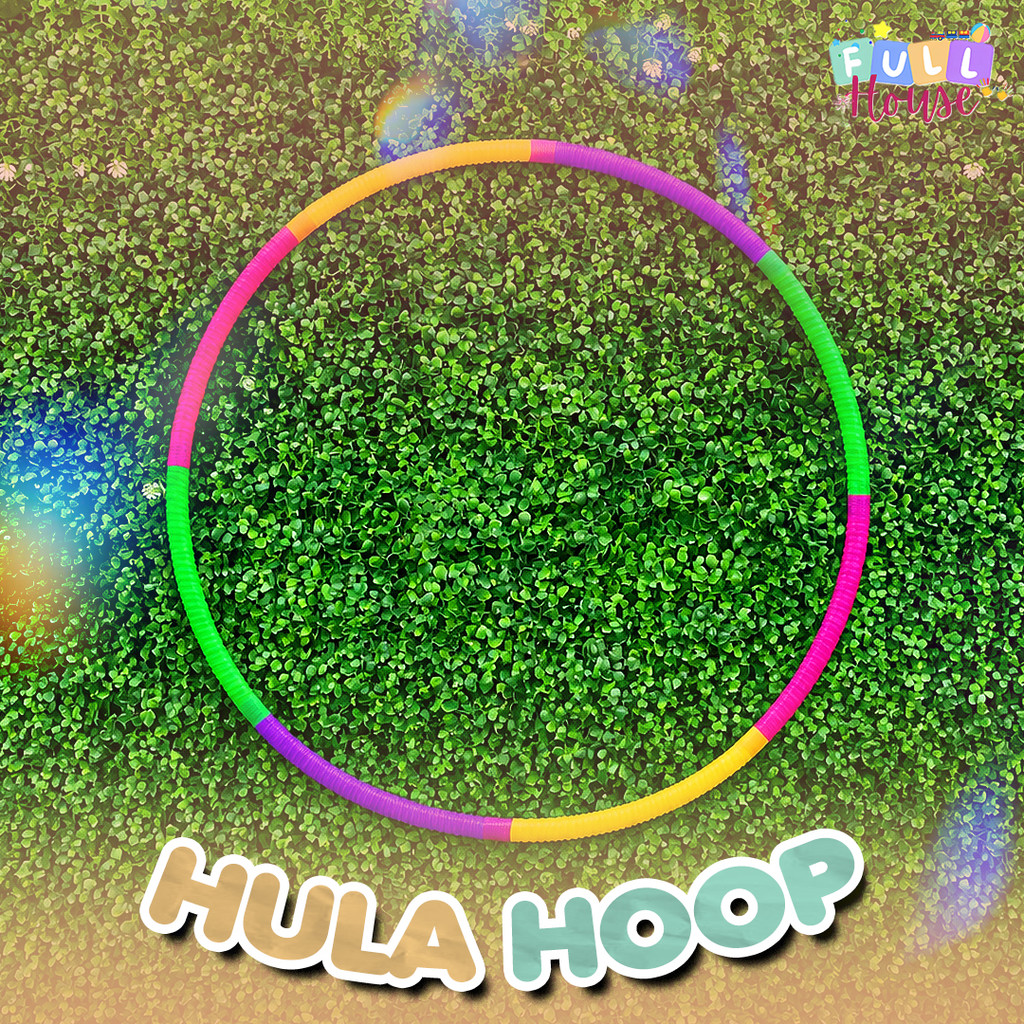 MAINAN ANAK HULA HOOP WARNA-WARNI / HULA HOOP PLASTIK 8 BATANG ANAK