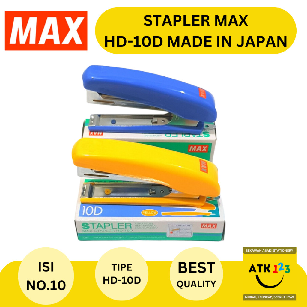 MAX Stapler / Staples / Jepretan Merk Max HD-10D Isi No. 10
