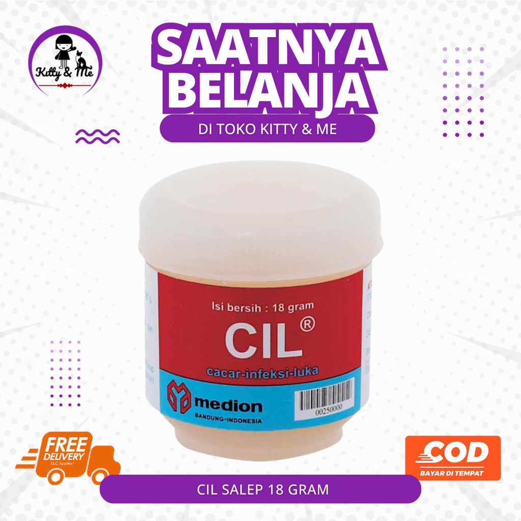 (1 PCS) CIL SALEP 18 GRAM MEDION -  Antibiotik Oles Cacar Luka Salep untuk Ayam Infeksi Luka