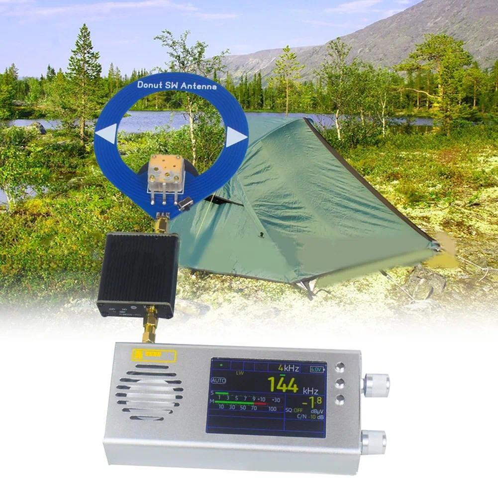 (BOFF) TEF6686 Radio Receiver All Band FM/MW/Shortwave HF/LW Radio Portable Radio with Donut Antenna