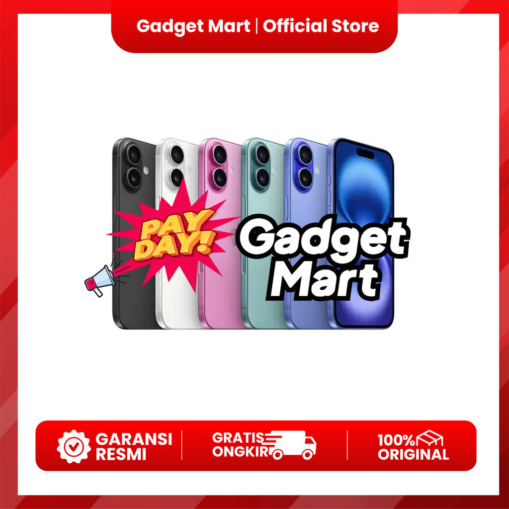 iPhone 16 128GB - Garansi Resmi BLIBLI (WAJIB AKTIVASI SEBELUM DIKIRIM)
