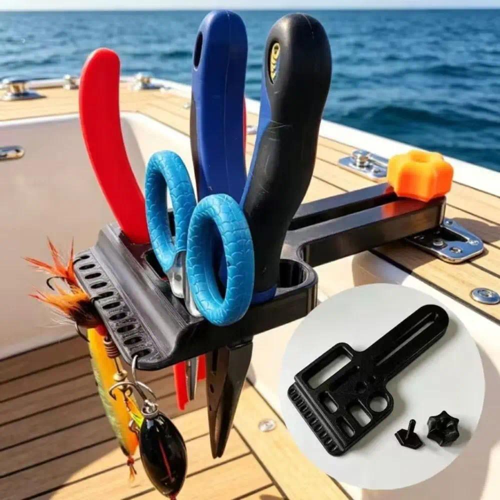 Sturdy Kayak Fishing Gear Holder Portable Durable Kayak Tool Holder Stainless Steel Anti Shake Fishi