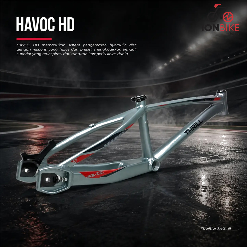 Frame BMX 20 THRILL HAVOC HD Alloy Terbaru for Hydraulic Discbrake Inner Cable - Frameset Sepeda Rac