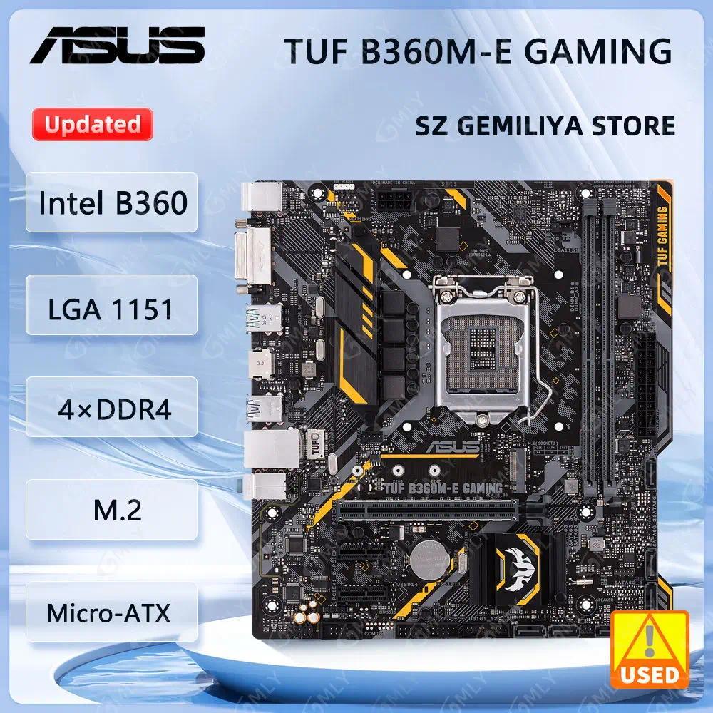  ASUS TUF B360M-E GAMING Motherboard LGA 1151 Intel B360 DDR4 32GB Micro-ATX support Core i3-8300T 