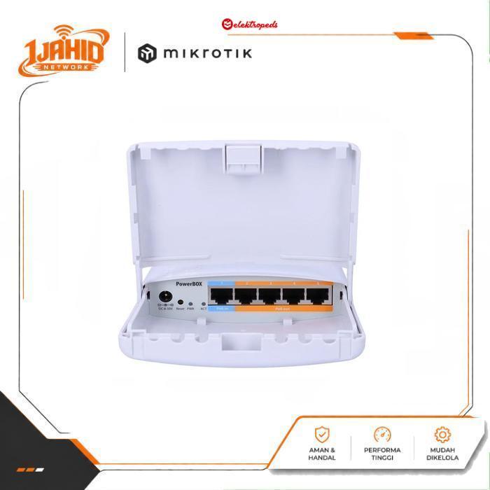 MikroTik PowerBox RB750P-PBr2 Outdoor Router 5 Port dengan 4 Port PoE Out Mikrotik