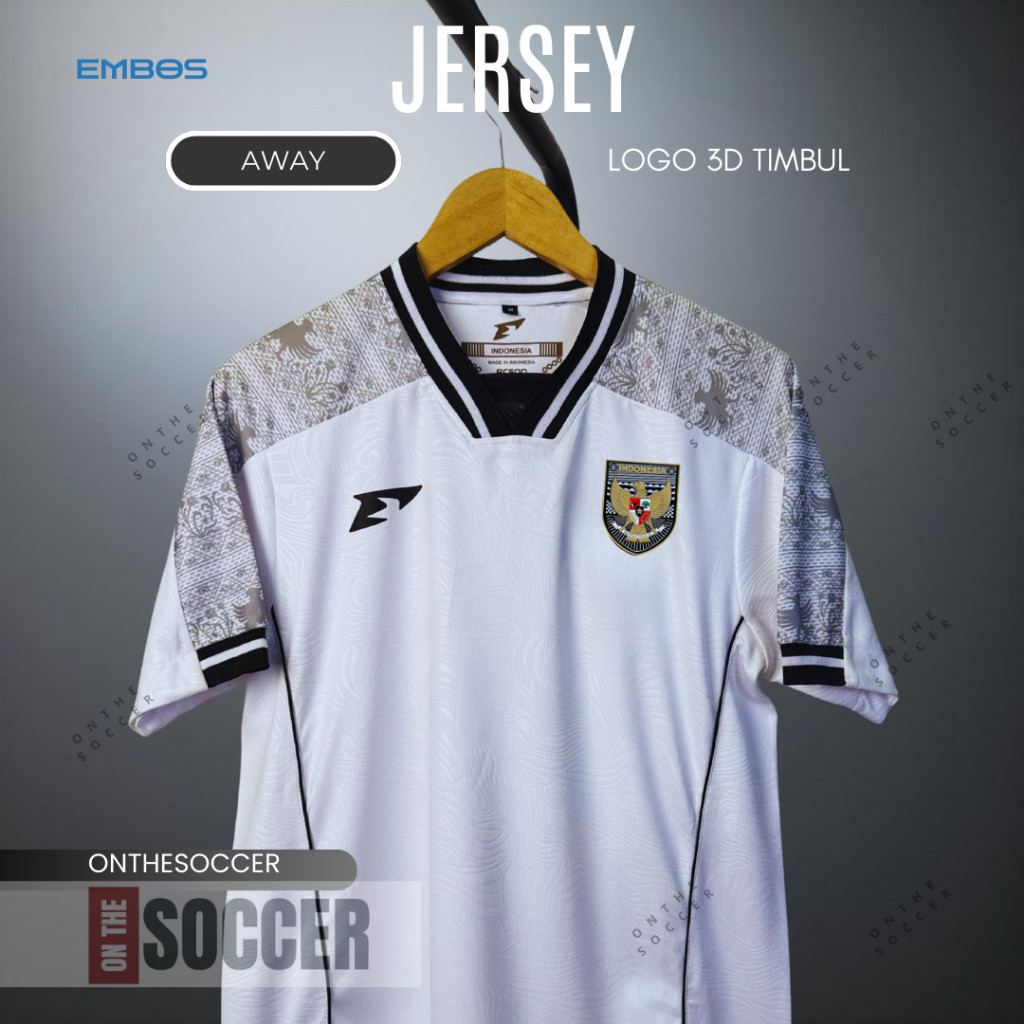 ADRIANSYAH99_ Jersey kaos bola Timnas Indonesia AWAY Putih Unisex 2025 Terbaru