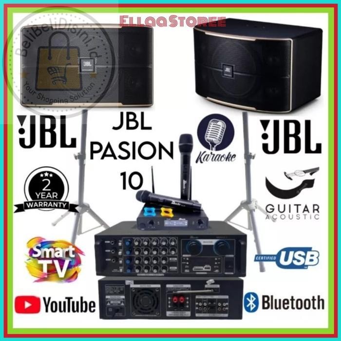 Paket Karaoke Smart Tv Android TV JBL 10 Inch Amplifier Bluetooth Mic