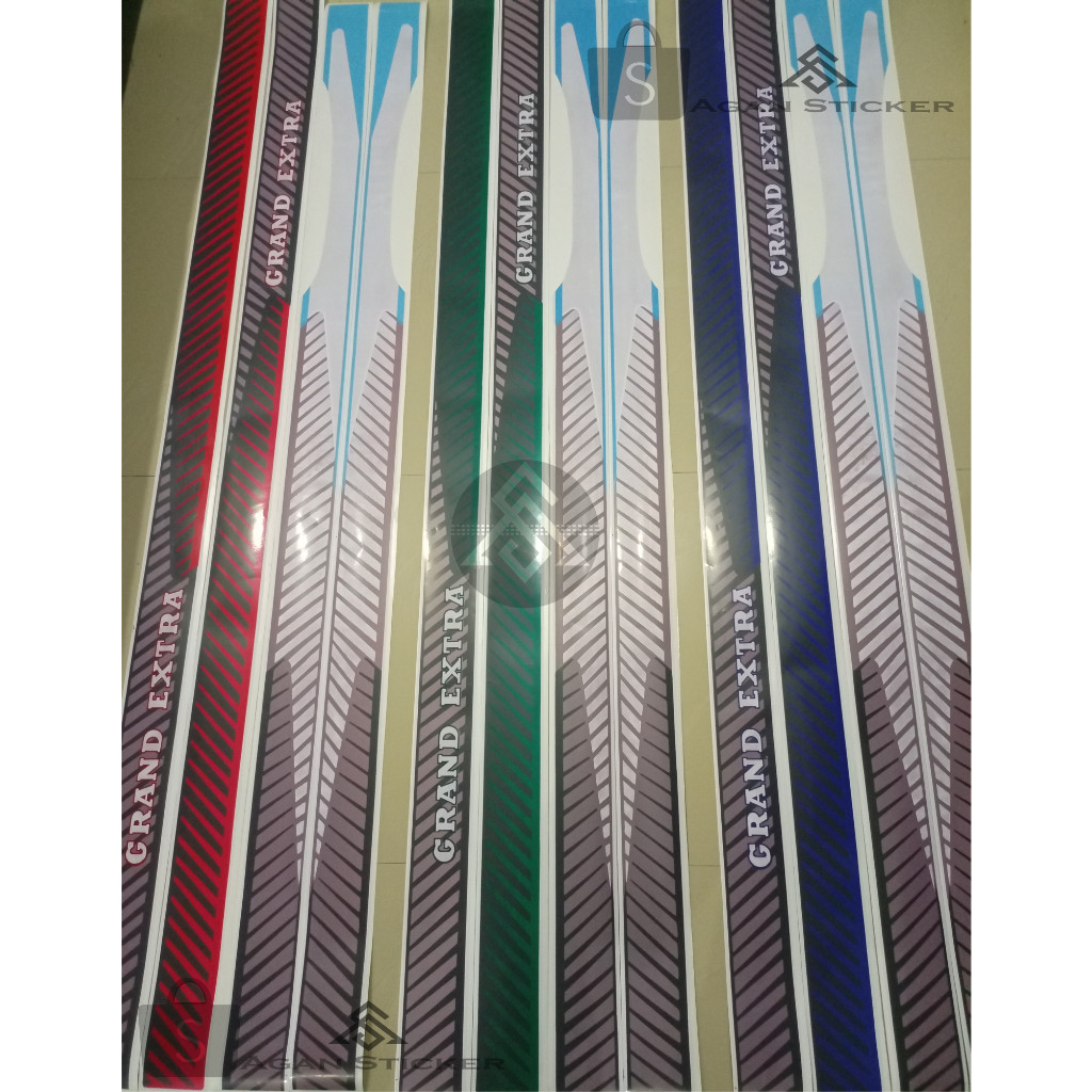 Stiker kijang grand extra 1.5 Sticker Stripping mobil kijang grand extra 1.5 Stiker Lis body samping