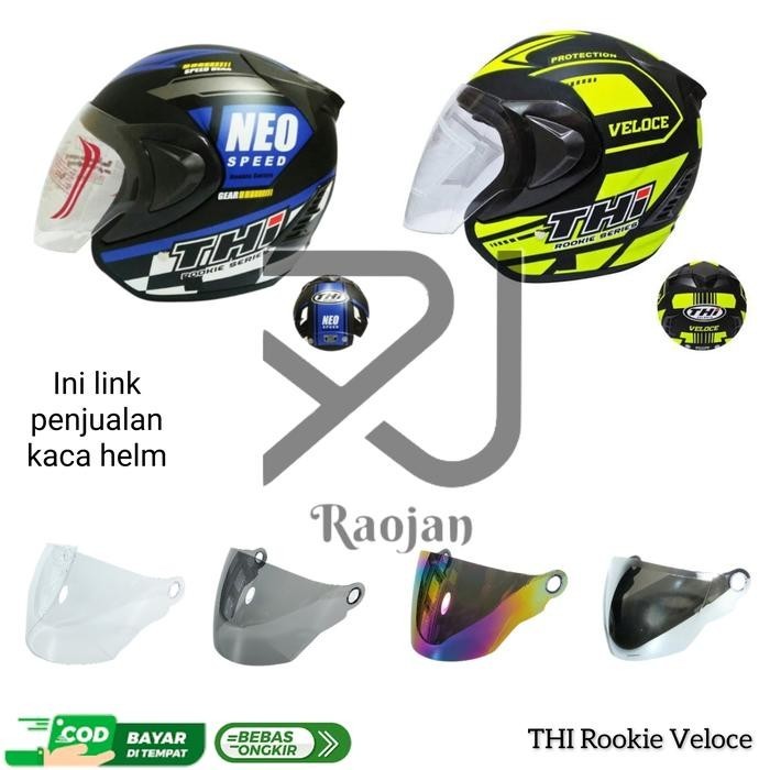 Kaca helm THI Rookie Veloce Visor helm THI Rookie Veloce