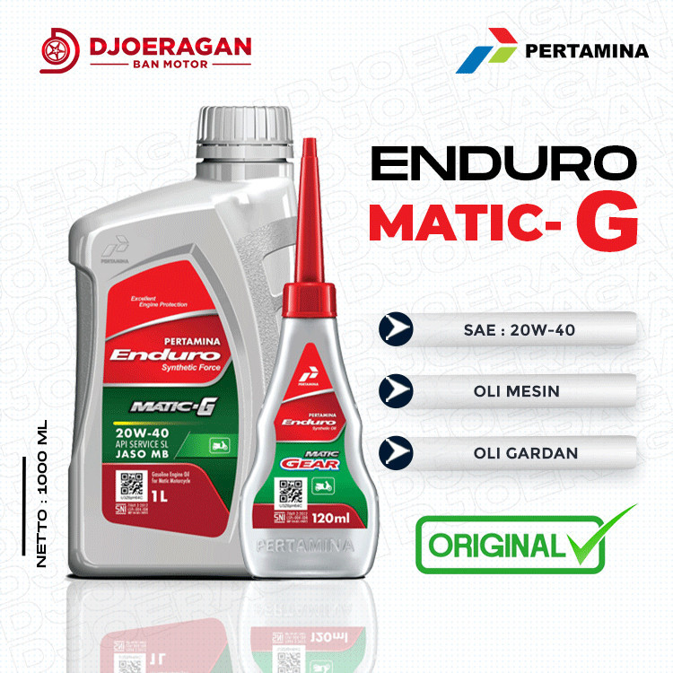 OLI ENDURO MATIC G SAE 20W-40 1 LITER ORIGINAL / OLI ENDURO MATIC G
