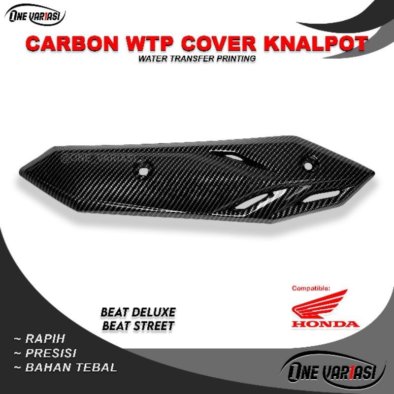 TAMENG COVER TUTUP KNALPOT BEAT 2020 NEW STREET DELUXE CARBON VARIASI99PART