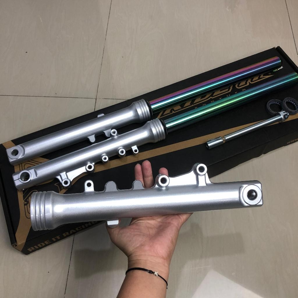 As Shock Bottom Skok Depan Ninja Set Tabung Ninja  As 33 Preload Cnc Ride It