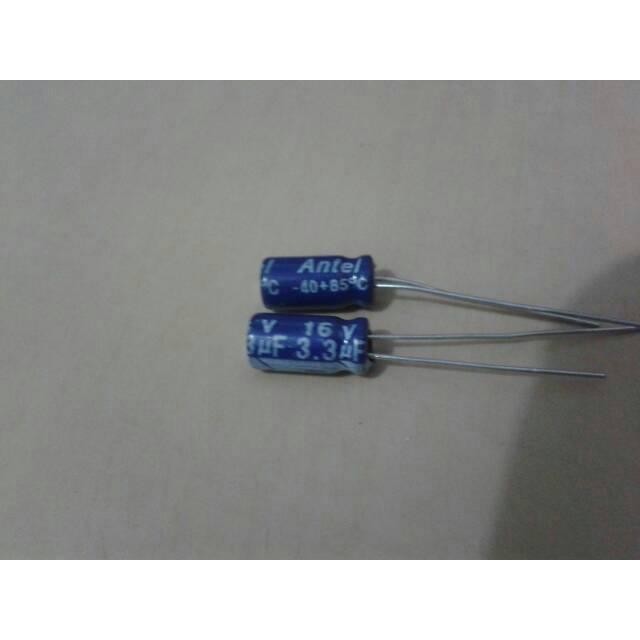 (BACA DESKRIPSI) KAPASITOR / ELCO 3,3uf 3,3 uf 16V