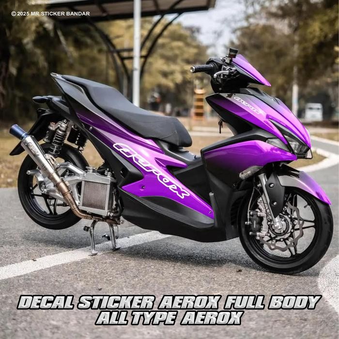 Decal Sticker Variasi Fullbody All New Aerox 155 VVA Connected Alpha - Dekal Stiker Aerox New custom