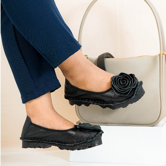 POLLUX MONDAY WDQ 2016 - Sepatu Flat Shoes Bahan Kulit Asli | Sepatu Kerja | Sepatu Casual