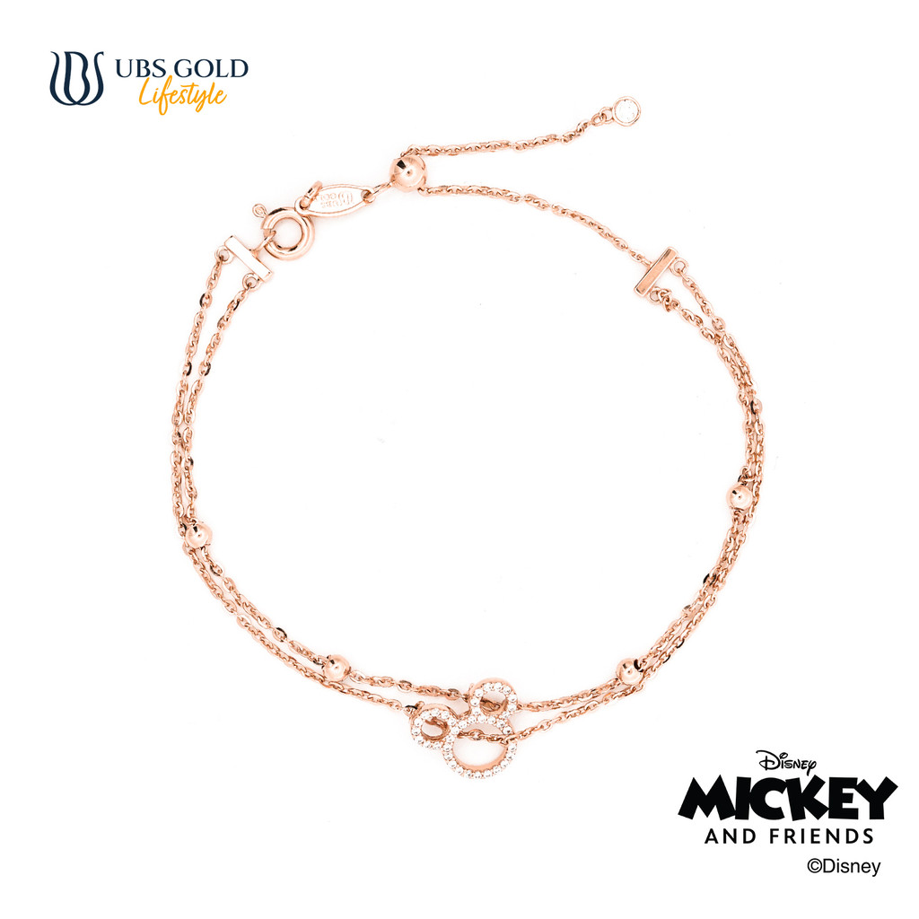 UBS Gold Gelang Emas Disney Mickey Mouse - Kgy0207 - 17K