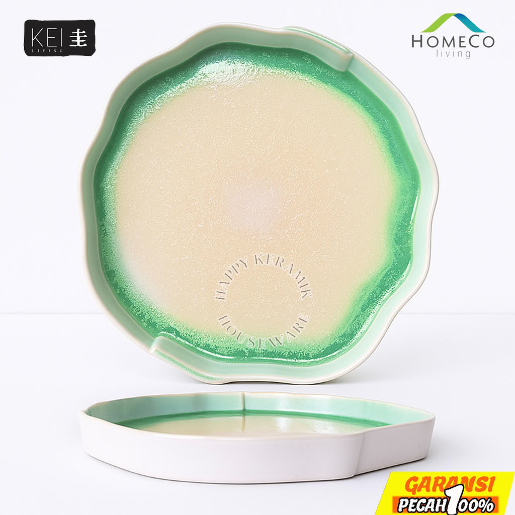 HOMECO KEI Living JADE Plate 11 inch – Piring Keramik 11in Restoran / Hotel / Food Court